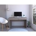 thumbnail image 4 of FM FURNITURE Tampa Computer Desk with Two Drawers Engineered Wood Gray, 4 of 10
