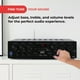 thumbnail image 5 of Amplificador Pyle Wireless Bluetooth Karaoke-6 canales 750 W para audio doméstico, receptor estéreo con USB, auriculares, 2 entradas de micrófono con Echo, Talkover para PA PTA62BT, AUX, negro, 5 of 7