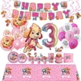 thumbnail image 2 of PAW Patrol Skye-Decoración de fiesta de cumpleaños para niños y niñas, suministros de eventos, máscara de globo de papel de aluminio de látex, reloj de proyección de regalo, 2 of 5