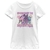 Girl's My Little Pony Halloween Trio Spookiest in Equestria  Graphic Tee White Small