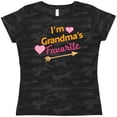 thumbnail image 3 of Inktastic I'm Grandma's Favorite with Arrow and Hearts in Pink Women's T-Shirt, 3 of 5
