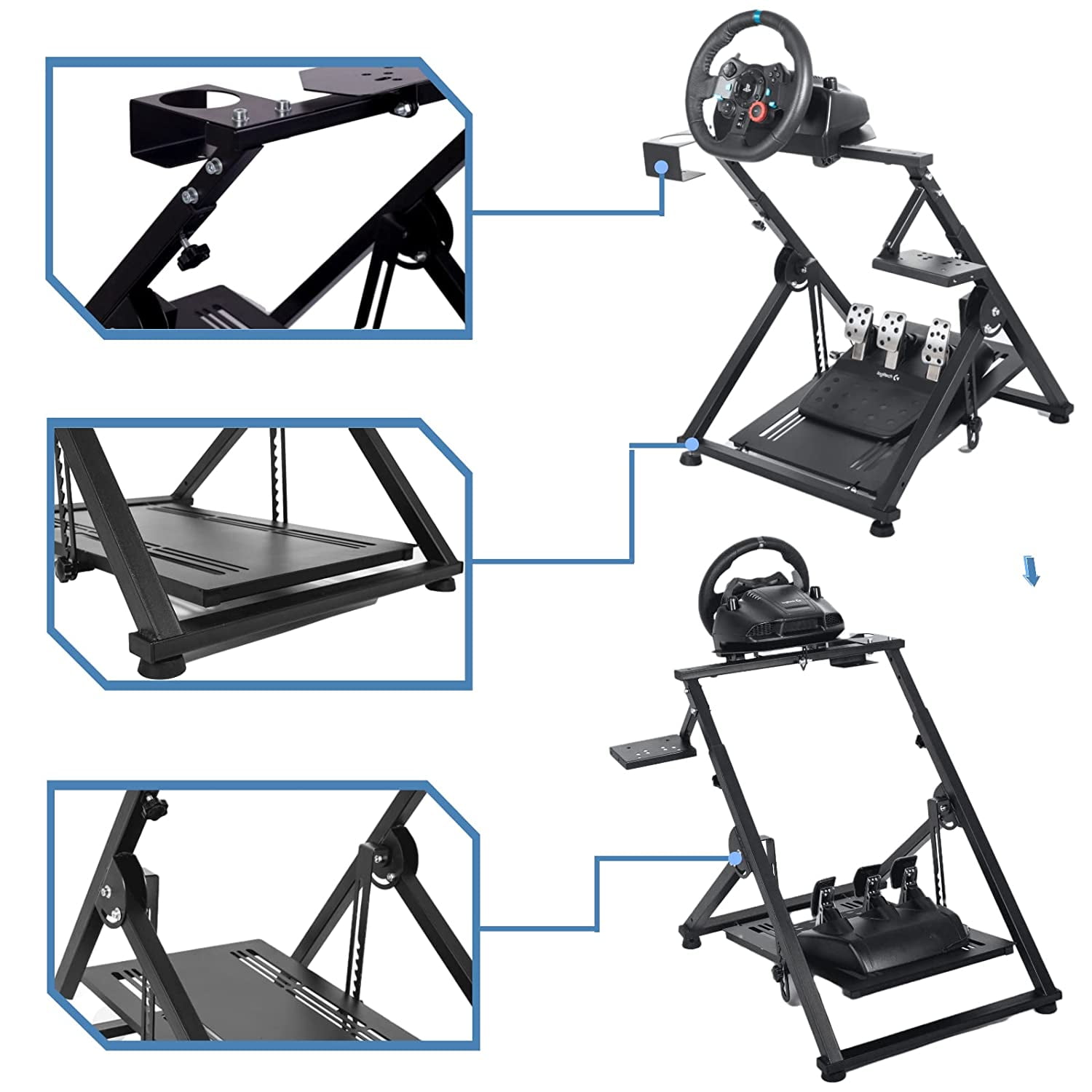 ZHZIRO Steering Wheel Stand 2.0 for Logitech G29/G920/G923