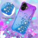 thumbnail image 5 of For iPhone 17 TPU Case Gradient Quicksand Phone Back Cover - Pink+Sky Blue, 5 of 5