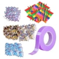 thumbnail image 3 of Cinta adhesiva de doble cara, 5 cm de ancho, ideal para hacer bolas, manualidades creativas hechas a mano sin dejar rastro. violetas, 3 of 8