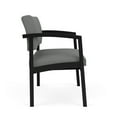 thumbnail image 4 of Chaise Bariatrique d'Attente pour Réception Lenox en Acier / Acier Noir / Gris Pâle, 4 of 5