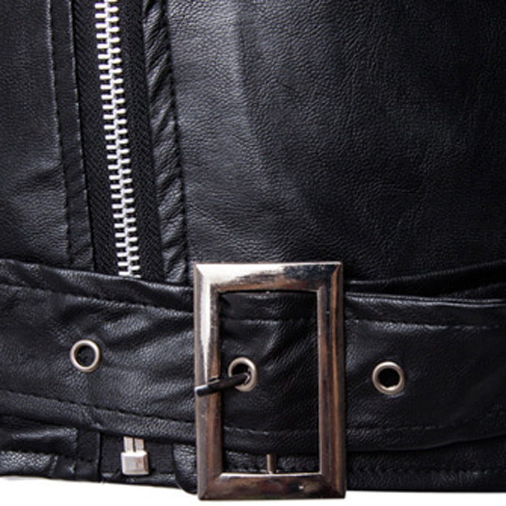LYXSSBYX Winter Jackets for Men Clearance Fashion Men's Autumn Winter Casual Leather Zipper Long Sleeve Jacket Coat Tops