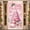2A, variant on Pink Theme Christmas Banner Striped Pattern Merry Christmas Banner Christmas Tree Design Vintage Truck Xmas Banner for Christmas Party Holiday Decoration Indoor Event