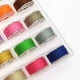 thumbnail image 3 of Yuarrent 25 unidades/juego de hilos de bordar para coser, hilos de bobina preenrollados para manualidades DIY con caja de almacenamiento De coser Vistoso Yuarrent HA5832-03B, 3 of 6