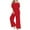 Red, variant on IROINNID Sleeveless Suspender Jumpsuit For Women Full-Length Fashion Summer Casual Ruffle Suspender Jumpsuit