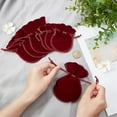 thumbnail image 3 of 20Pcs Velvet Drawstring Bags Dark Red Burgundy Red Soft Velvet Cloth Jewelry Gift Calabash Pouches for Storage Necklace Bracelet Earrings and Other Small Items, 3 of 9