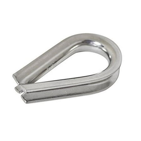 

GalePacific 472207 18 in. Stainless Steel Wire Rope Thimble Extra Heavy Duty US Type