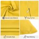 thumbnail image 2 of Uxcell 2-Pack Fundas de Almohadas para Exteriores, 18x18Pulgadas/45x45 cm Funda de Almohada Moderna para Sofá de Patio [Amarillo], 2 of 6