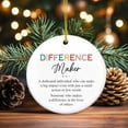 Difference Maker Gifts for Women Christmas Ornaments 2024, Thank You