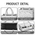 thumbnail image 4 of Large Capacity Tote Bag,White Black Cat Planet Star Moon Pattern Handbag Fashion Luxury Tote Bag,15.7"x13"x 5.1" Inches,Laptop Compatible, 4 of 5