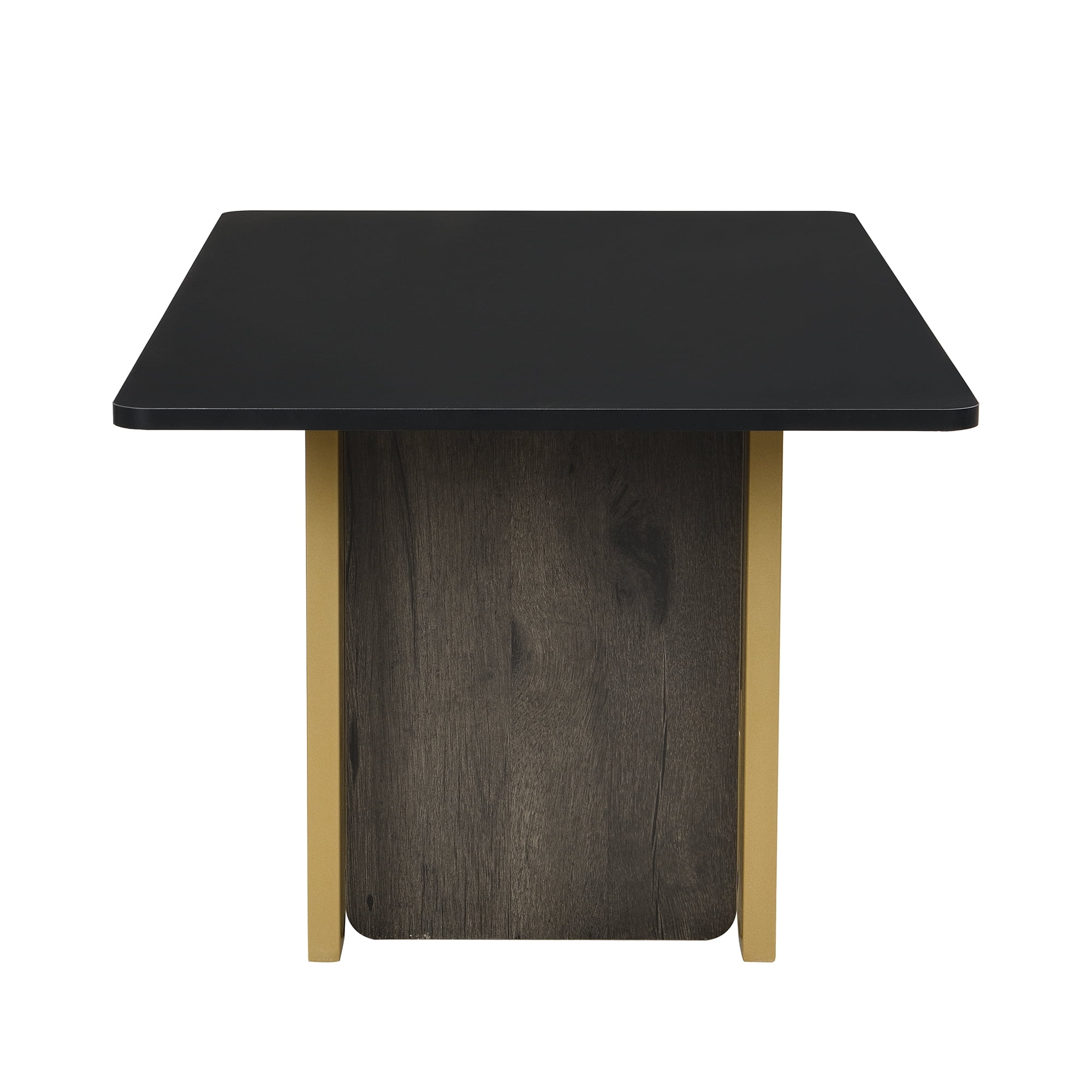 Euroco Modern Light Luxury Coffee Table Set of 2, Small Square Coffee End Table with Spacious Top, Center Table for Living Room