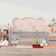 thumbnail image 2 of Jins & Vico Kids Queen Plywood+MDF Open-Frame Beds, Gray, 2 of 9