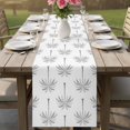 thumbnail image 6 of Table Runners 90 Inches Long Dress Scarves, Grey Palm Trees Farmhouse Coffee/Dining/Kitchen Table Decor Table Runner for Living Room, Tropical Summer Beach Botanical 13x90 Inch, 6 of 9