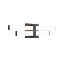 Z-Lite Zane 2 Light Vanity in Matte Black Frame Finish