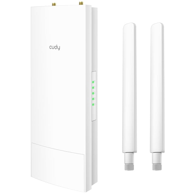 Repetidor de Doble Banda Cudy AC1200 Exterior Blanco con PoE Pasivo y Protección Rayos