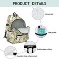 thumbnail image 4 of Pioneer Flower Floral Print Pattern Backpack for School, Cute School Bag with Adjustable Shoulder Straps and Padded Back, 13.4"x11"x4.7", 4 of 5