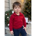thumbnail image 5 of RUINIXCW Boy Christmas Sweatshirt Letter Embroidery Long Sleeve Lapel Pullover, 5 of 9
