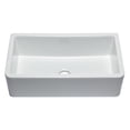 thumbnail image 3 of Pemberly Row 33" White Apron Solid Thick Wall Fireclay Single Bowl Farm Sink, 3 of 10