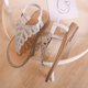 thumbnail image 5 of Verano nuevo estilo bohemio Rhinestone sandalias playa chanclas sandalias planas Wmkox8yii shjk4486, 5 of 9