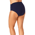 thumbnail image 3 of Anne Cole Womens Plus Ruched Nylon Swim Bottom Separates, 3 of 4