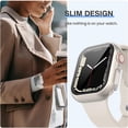 thumbnail image 4 of Protector de pantalla de cristal para Apple Watch, funda para Apple watch 8, 7, 6, SE, 5, 3, iWatch, 44mm, 45mm, 41mm, 40mm, 42mm, 38mm, 4 of 4
