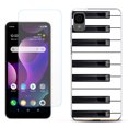 thumbnail image 1 of Slim-Fit Gel TPU Phone Case for TCL 30Z / 30 Z / 30 LE, with Tempered Glass Screen Protector, by OneToughShield ® - Piano Design, 1 of 3