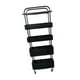 thumbnail image 4 of Carro rodante para baño perfecl con ruedas 40 x 15 x 107 cm negro, 4 of 8