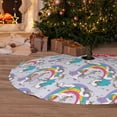 thumbnail image 6 of Picia Unicorn DoingYoga Print Christmas Tree Skirt , Christmas Tree Skirt Ornaments for Merry Christmas Holiday Party Decorations Indoor Outdoor-30", 6 of 7