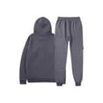 thumbnail image 4 of Fmbrln Sweatsuits for Men Long Sleeve Hoodies and Drawstring Elastic Waist Cargo Sweatpants Sets Fashion Casual Solid Athletic Outfits Sets, 4 of 6