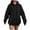 Black, variant on Womens Oversized Hoodies Fleece Hooded Sweatshirts Casual Comfy Tops 2025 Fall Fashion Clothes with Pockets Pink, L