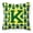 Green & Yellow, variant on Carolines Treasures Letter K Football Purple & White Fabric Decorative Pillow - Purple & White - 14in. H x 3in. W x 14in. L