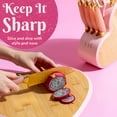 Paris Hilton 10Piece HeartShaped Stainless Steel Knife Block Set, Pink