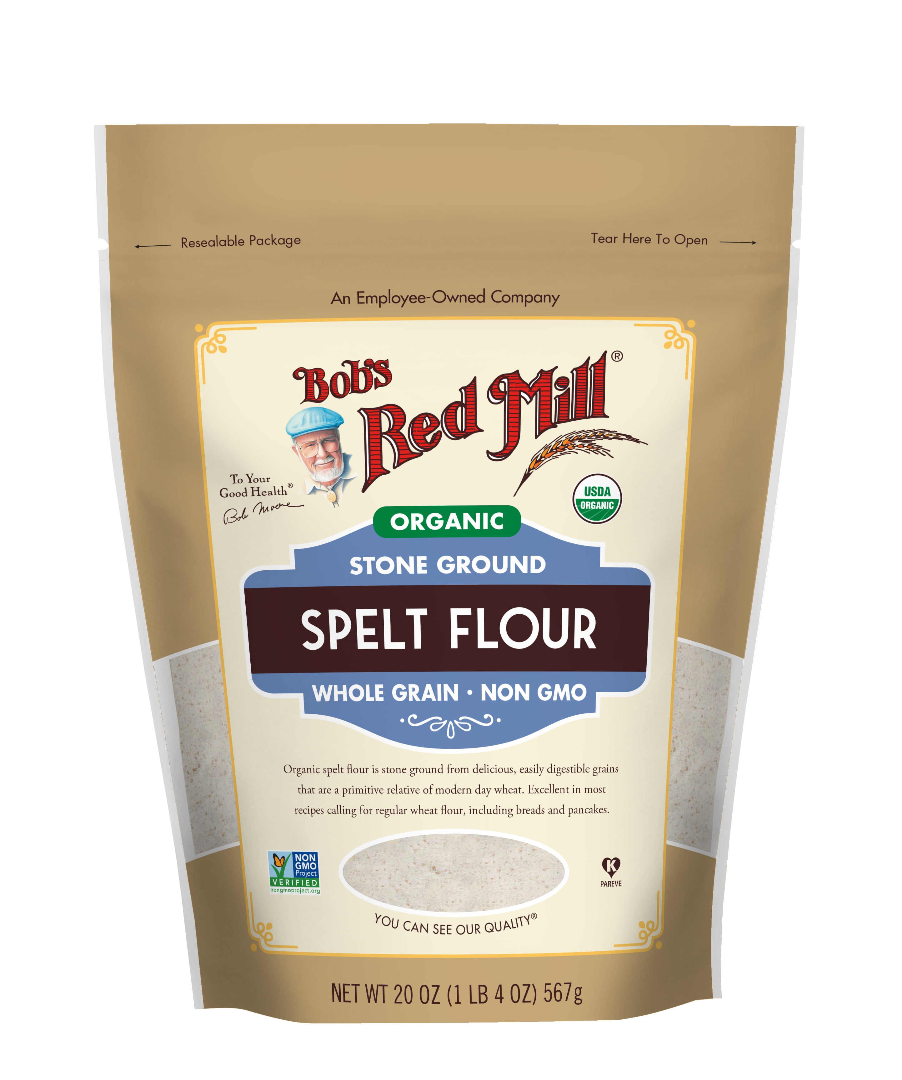 Bob's Red Mill, Organic Spelt Flour, 20 oz