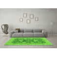 thumbnail image 3 of Ahgly Company Indoor Rectangle Abstract Green Modern Area Rugs, 7' x 10', 3 of 4