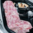 thumbnail image 3 of XYZCANDO Pink Floral Bloom Car Seat Cover Towel, Easy Installation Seats Protectors Non-Slip Washable for SUVs Truck, 3 of 11