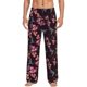 thumbnail image 1 of Fotbe Humming Bird And Tropical Pantalones de Pijama para Hombre, Pantalones de Dormir, Pantalones de Casa con Cintura Ajustable y Bolsillos-Medium, 1 of 6