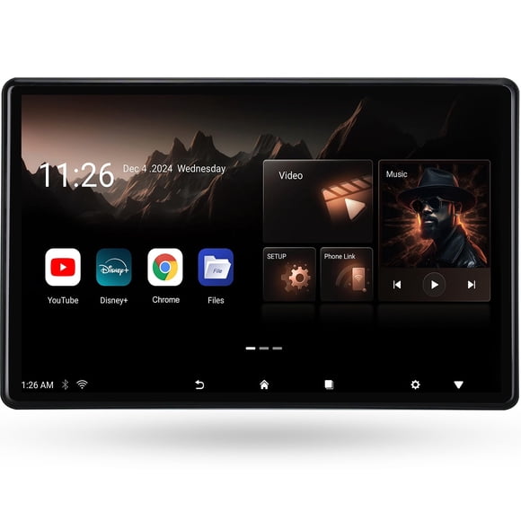 TV para auto Seventour de 14" 4K con Android 13 y pantalla táctil WiFi