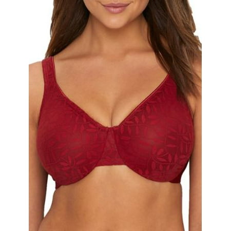 olga minimizer sheer bra leaves womens