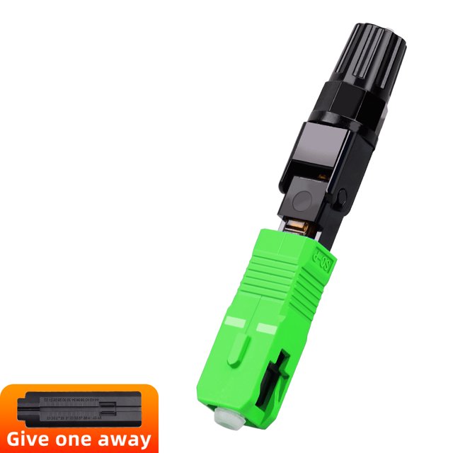 Conector de fibra óptica empalmador en frío de fibra SIGS, conector de SC-APC, conector rápido de cable de cuero integrado FTTH