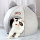 thumbnail image 5 of Tienda para mascotas, cama cueva para gatos, cachorros, saco de dormir suave semicerrado, sofá, cama iglú para mascotas de interior, 5 of 7