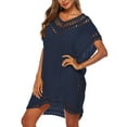 thumbnail image 3 of Alsol Lamesa Beach Coverup Women Dress Hollow Out Plus Size Swimwear Bikini Swimsuit Cover Ups Bathing Suit Coverups Female, 3 of 5