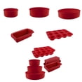 thumbnail image 3 of Molde de silicona TureClos para tartas, redondo, resistente al microondas, para tartas de queso, 3 of 8