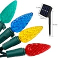 thumbnail image 3 of DEBGFS Solar Christmas Lights Outdoor C6 Strawberry String Lights  50LEDs Christmas Fairy Lights Solar Operated Rechargeable Gard,strawberry-multicolor, 3 of 14