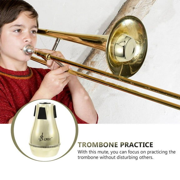 Raindrops Abs Tenor Trombone Mute for Musicians Personal Use 1Set 5.2X3.1X1.9In