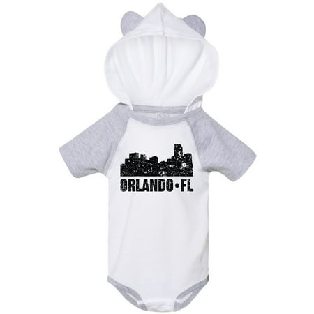 

Inktastic Orlando Skyline with Grunge Gift Baby Boy or Baby Girl Bodysuit