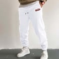 thumbnail image 2 of OJinShaWanO Pantalon de Pyjama pour Hommes Automne et Hiver Mode de Rue Décontractée Ample Sports de Plein Air Course Pantalon de Survêtement, 2 of 4